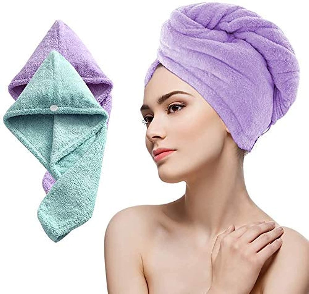 [6771504466589] Divol microfiber hair towel